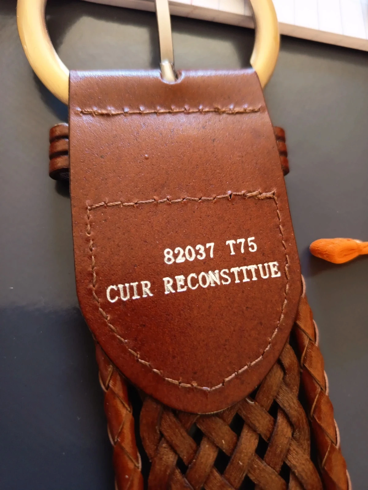 Cinturón de cuero reconstituido – photo 3
